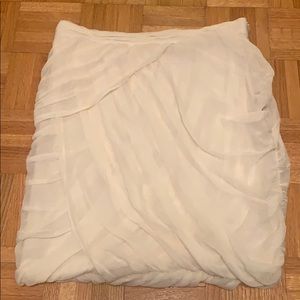 Club Monaco ruffled mini skirt